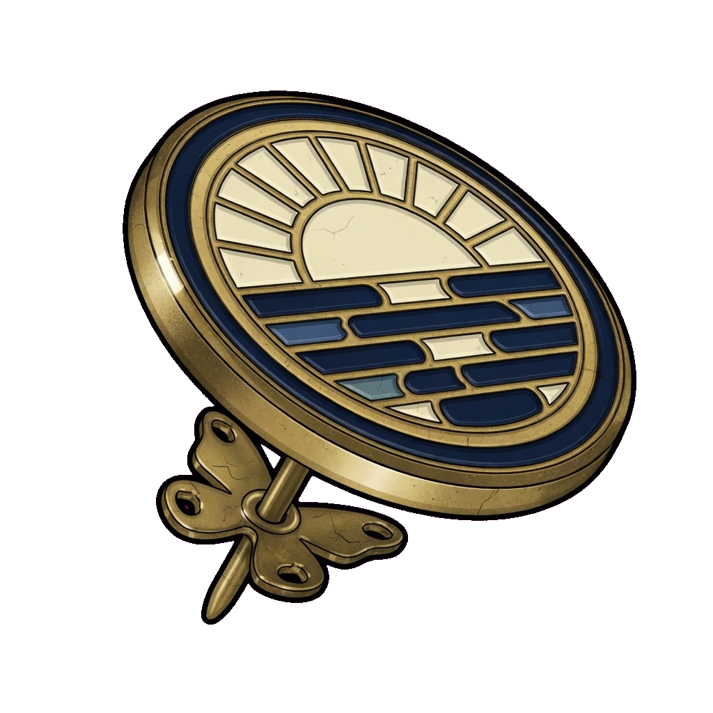 Manatee enamel pin